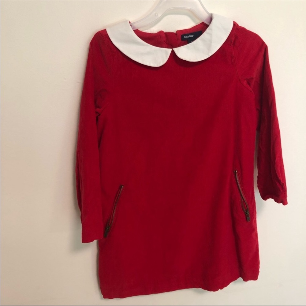GAP 4T Red Corduroy Dress